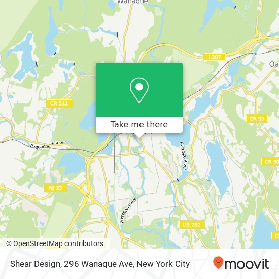 Mapa de Shear Design, 296 Wanaque Ave