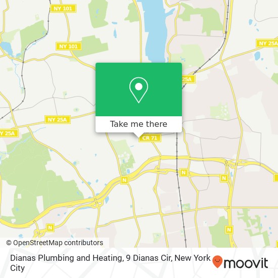 Mapa de Dianas Plumbing and Heating, 9 Dianas Cir