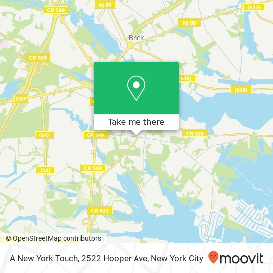 A New York Touch, 2522 Hooper Ave map