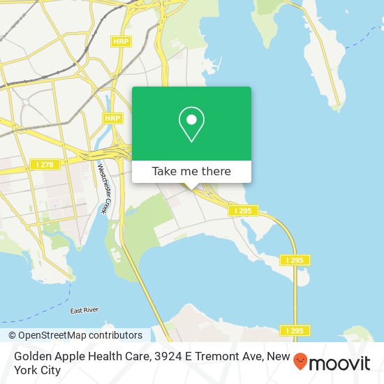 Golden Apple Health Care, 3924 E Tremont Ave map