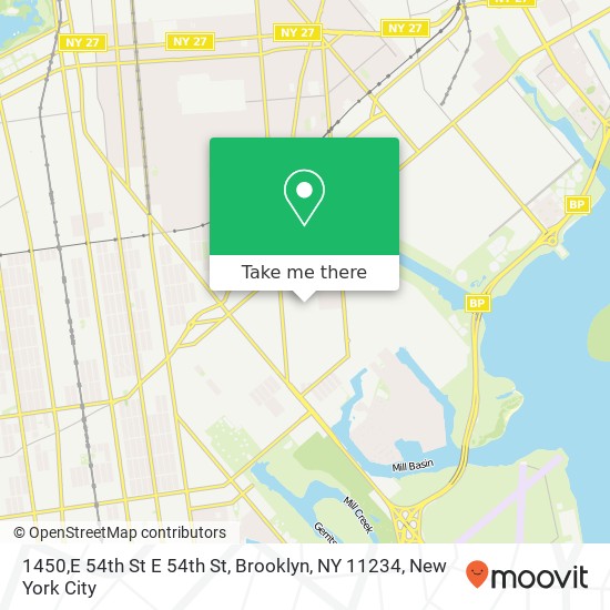 1450,E 54th St E 54th St, Brooklyn, NY 11234 map