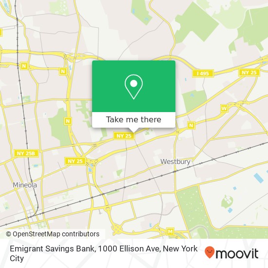 Emigrant Savings Bank, 1000 Ellison Ave map