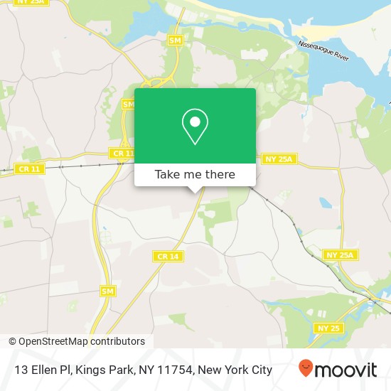 13 Ellen Pl, Kings Park, NY 11754 map