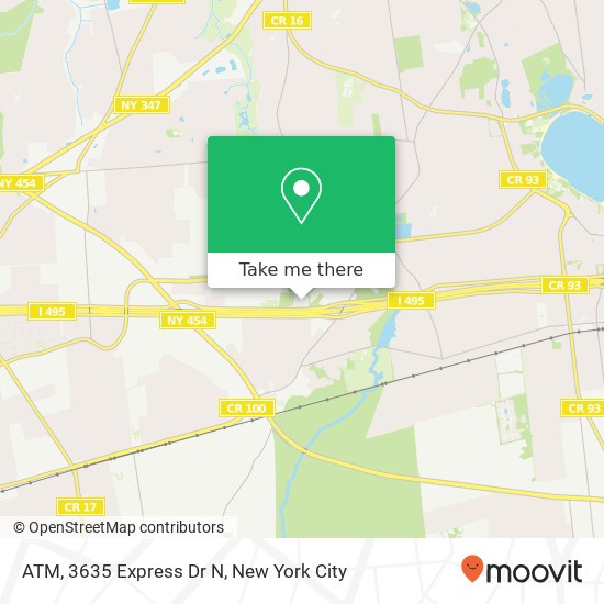 Mapa de ATM, 3635 Express Dr N