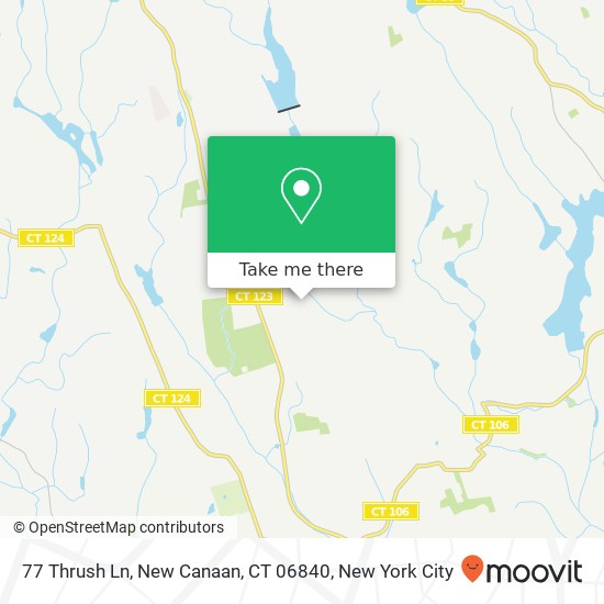 77 Thrush Ln, New Canaan, CT 06840 map