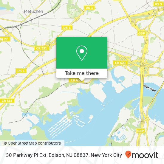 30 Parkway Pl Ext, Edison, NJ 08837 map