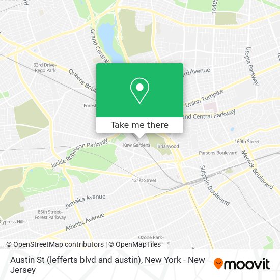 Mapa de Austin St (lefferts blvd and austin)