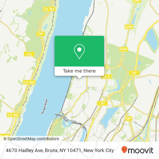 4670 Hadley Ave, Bronx, NY 10471 map