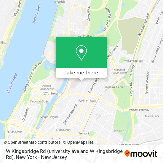 Mapa de W Kingsbridge Rd (university ave and W Kingsbridge Rd)