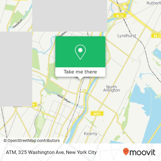 Mapa de ATM, 325 Washington Ave