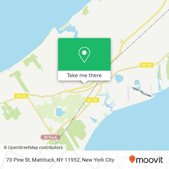 Mapa de 70 Pine St, Mattituck, NY 11952