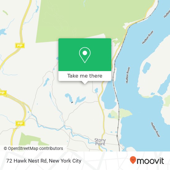 Mapa de 72 Hawk Nest Rd, Tomkins Cove, NY 10986