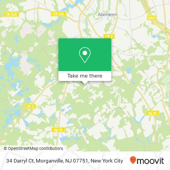 34 Darryl Ct, Morganville, NJ 07751 map