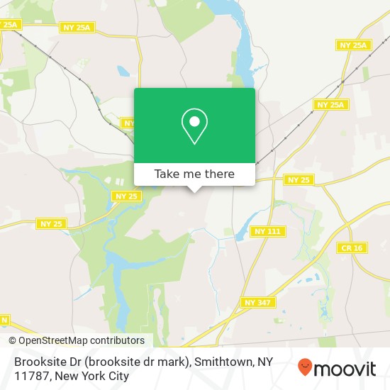 Mapa de Brooksite Dr (brooksite dr mark), Smithtown, NY 11787