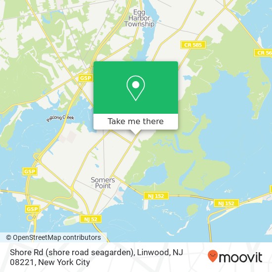 Shore Rd (shore road seagarden), Linwood, NJ 08221 map