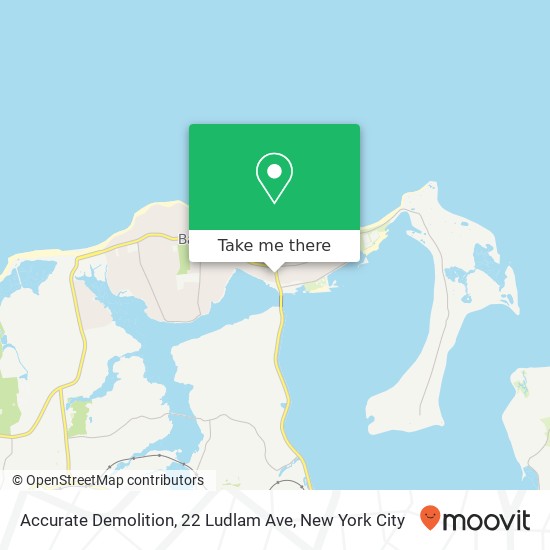 Accurate Demolition, 22 Ludlam Ave map