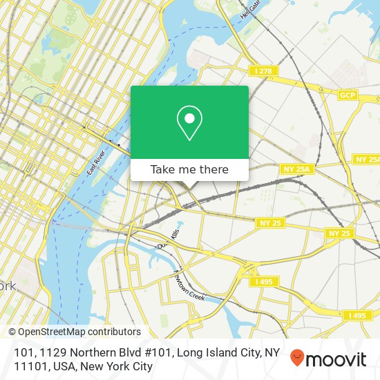 101, 1129 Northern Blvd #101, Long Island City, NY 11101, USA map