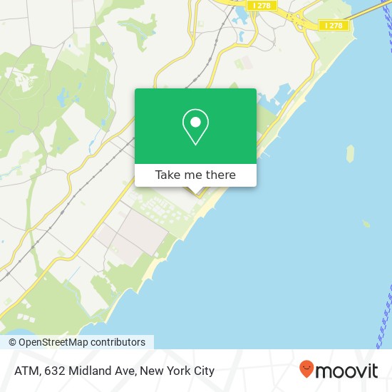 Mapa de ATM, 632 Midland Ave