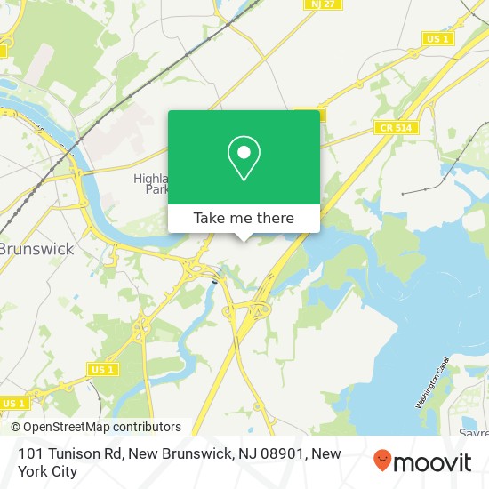 101 Tunison Rd, New Brunswick, NJ 08901 map