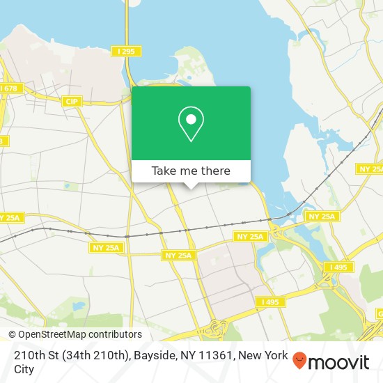 210th St (34th 210th), Bayside, NY 11361 map