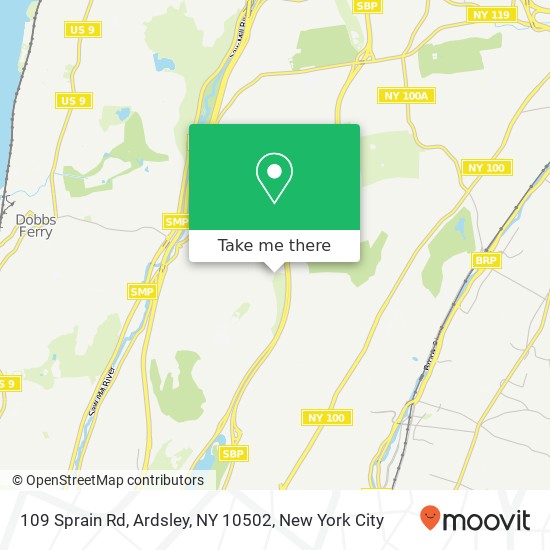 Mapa de 109 Sprain Rd, Ardsley, NY 10502