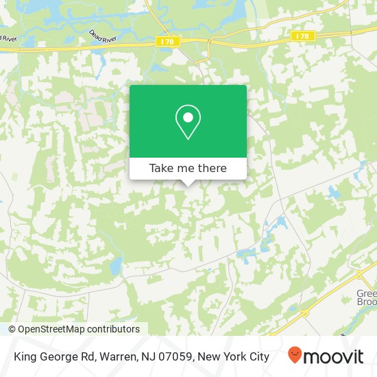 King George Rd, Warren, NJ 07059 map