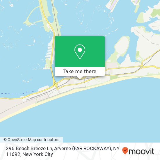 296 Beach Breeze Ln, Arverne (FAR ROCKAWAY), NY 11692 map