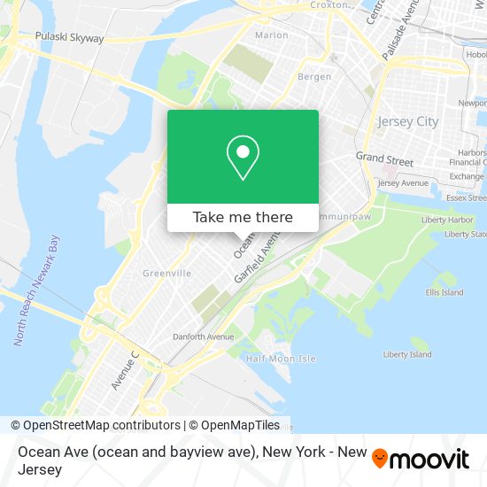 Mapa de Ocean Ave (ocean and bayview ave)