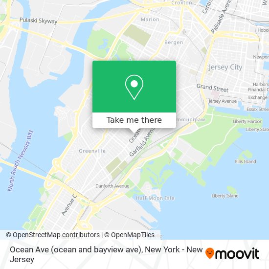 Ocean Ave (ocean and bayview ave) map