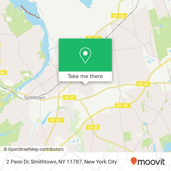 2 Penn Dr, Smithtown, NY 11787 map