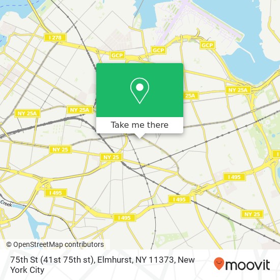 75th St (41st 75th st), Elmhurst, NY 11373 map