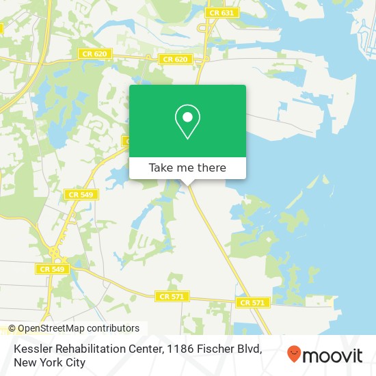 Mapa de Kessler Rehabilitation Center, 1186 Fischer Blvd