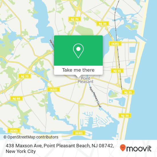 438 Maxson Ave, Point Pleasant Beach, NJ 08742 map