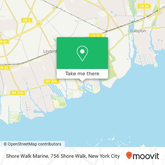 Mapa de Shore Walk Marine, 756 Shore Walk