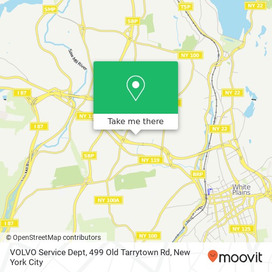 Mapa de VOLVO Service Dept, 499 Old Tarrytown Rd