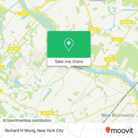 Richard H Wong, 900 Easton Ave map