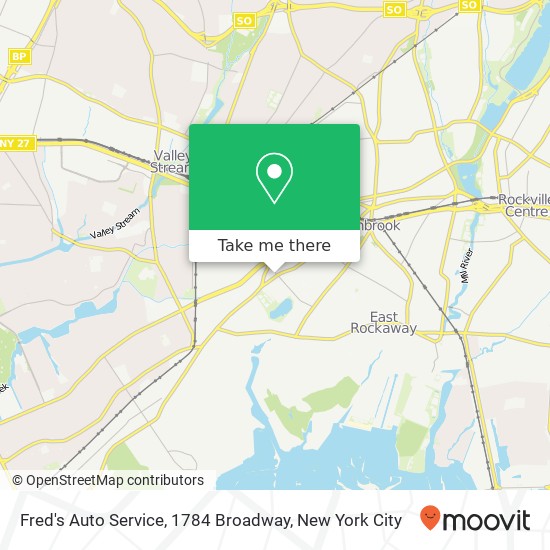 Mapa de Fred's Auto Service, 1784 Broadway