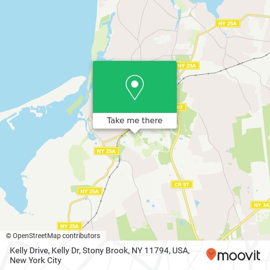 Mapa de Kelly Drive, Kelly Dr, Stony Brook, NY 11794, USA