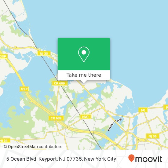 5 Ocean Blvd, Keyport, NJ 07735 map