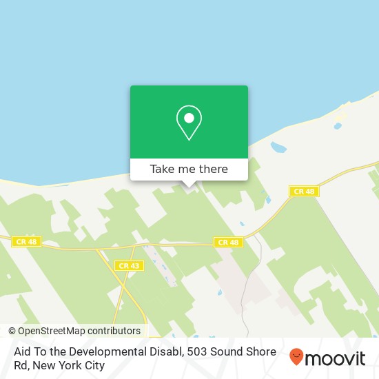 Mapa de Aid To the Developmental Disabl, 503 Sound Shore Rd