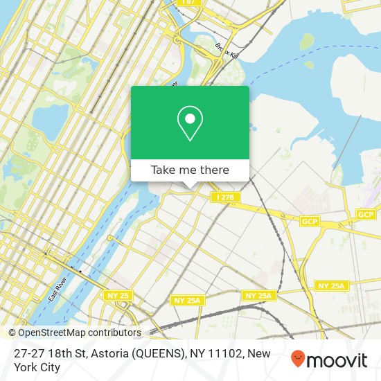 Mapa de 27-27 18th St, Astoria (QUEENS), NY 11102