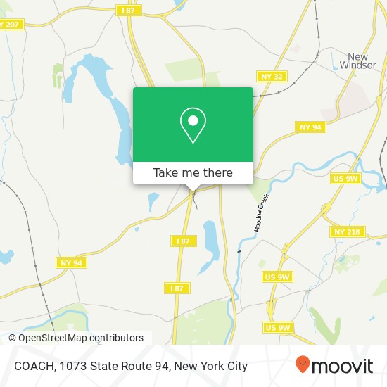 Mapa de COACH, 1073 State Route 94