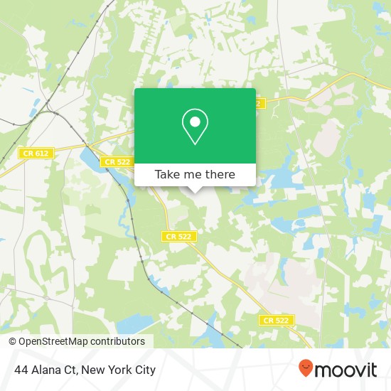 44 Alana Ct, Monroe Twp, NJ 08831 map