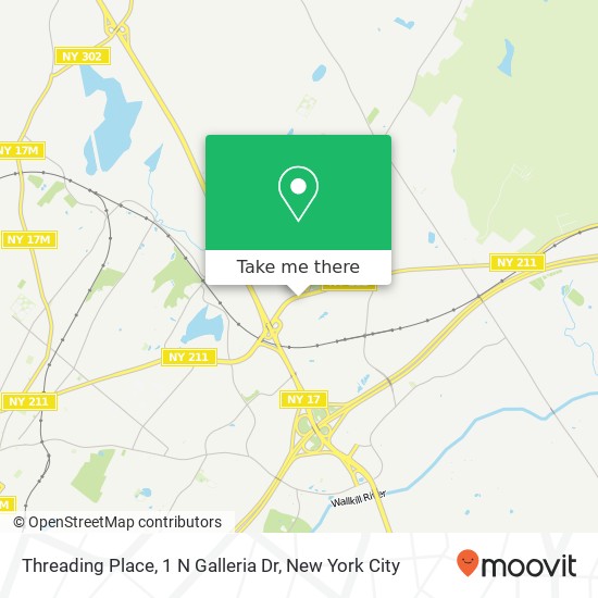 Mapa de Threading Place, 1 N Galleria Dr