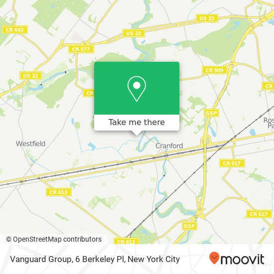 Vanguard Group, 6 Berkeley Pl map