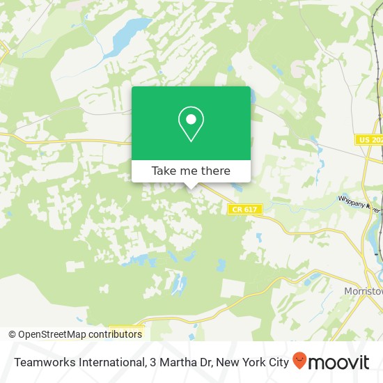 Mapa de Teamworks International, 3 Martha Dr