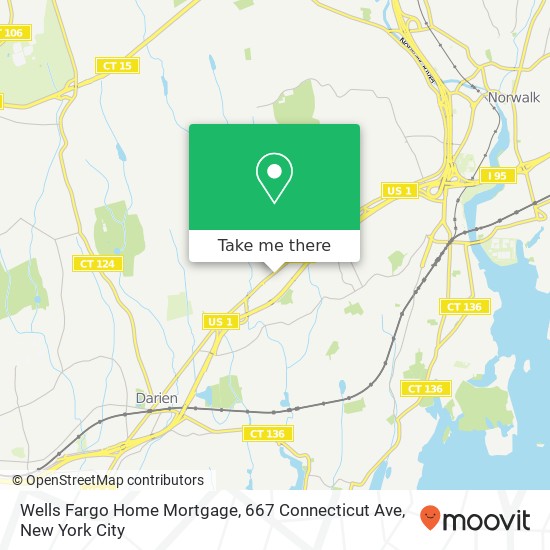 Mapa de Wells Fargo Home Mortgage, 667 Connecticut Ave