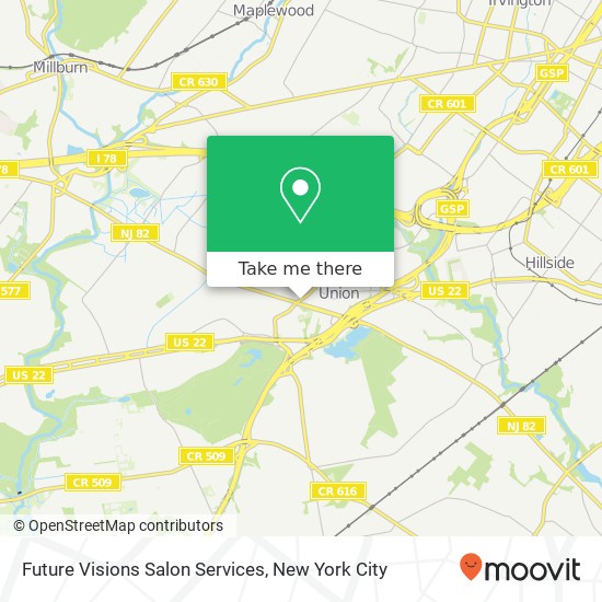 Future Visions Salon Services, 1021 Stuyvesant Ave map