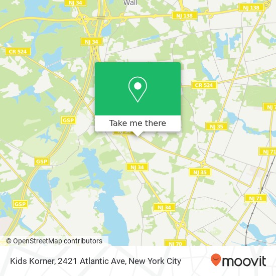 Mapa de Kids Korner, 2421 Atlantic Ave