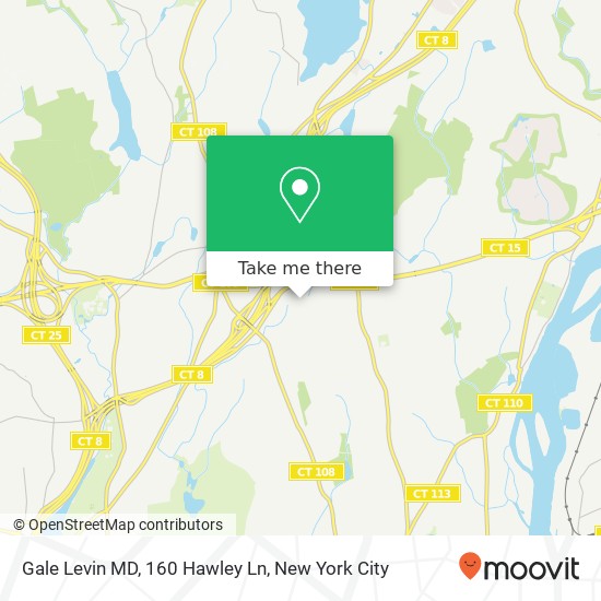 Mapa de Gale Levin MD, 160 Hawley Ln